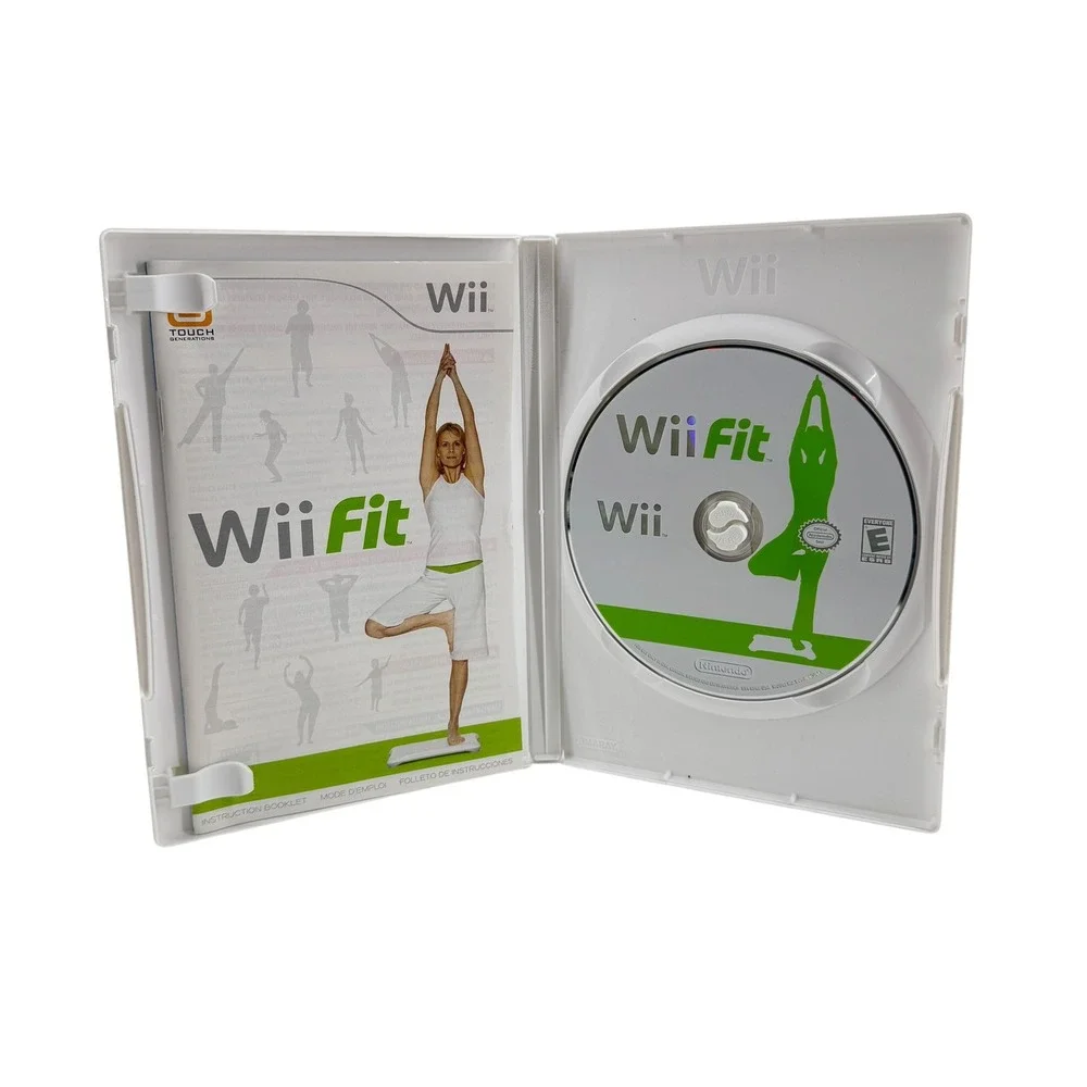 Nintendo Wii - Wii Fit Video Game with Manual and Inserts RVL-RFNE-USA Tested